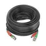 Cable Coaxial Armado de 20 Metros para Video y Energía / Optimizado para Cámaras 4K / Conector BNC (Video) y PLUG de Alimentación (Siamés) / Uso interior / Cable de Video 100% Cobre de Alta Pureza .