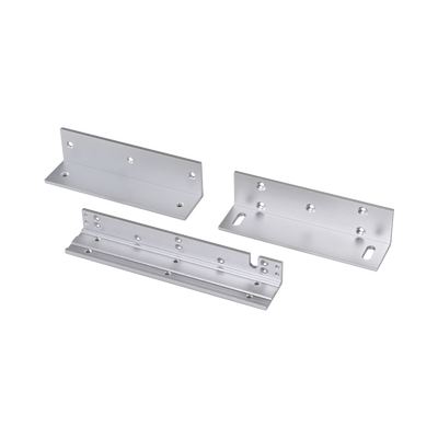 Kit de montajes Z y L para Electroimanes HIKVISION / Compatible con DS-K4H258S / Uso en Puerta de Madera y Metal