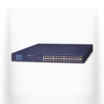 Switch No Administrable de 24 Puertos PoE 10/100TX 802.3af/at, 2 Combo TP/SFP Gigabit y Pantalla LCD para Monitoreo y Configuración Básica de PoE, Hasta 300 Watts