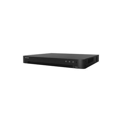 (ACUSENSE / Evita Falsas Alarmas) DVR 4K / 16 Canales TURBOHD + 16 Canales IP / 2 Bahía de Disco Duro / Audio por Coaxitron / Salida de Vídeo en 4K / Entrada Salida de Alarma