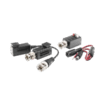 Kit de TRANSCEPTORES DE VIDEO DE LARGO ALCANCE / 320 Metros / Resolución 720P y 1080P / Cat 5e/6 / Compatible con cámaras HD-TVI/CVI/AHD/CVBS / Alimente solo el Receptor / Protección Interconstruida contra sobretensión.