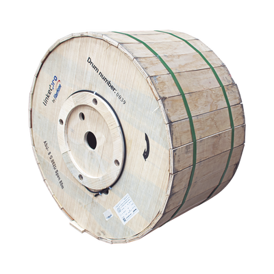 Carrete de 3 km de Fibra Óptica Aérea Mini ADSS (ASU) G.652D, Monomodo de 8 Hilos, Exterior, Span 80, Loose Tube