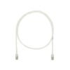 Cable de parcheo UTP Categoría 5e, con plug modular en cada extremo - 1 m. - Blanco mate