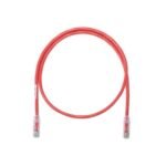 Cable de parcheo UTP Categoría 6, con plug modular en cada extremo - 1 m. - Rojo