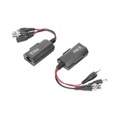 Kit de transceptores activos, envía alimentación 12V/24VCD/AC, video y audio a una distancia de hasta 150 m en 4K para aplicaciones de video por UTP Cat 5e / 6 en alta definición.