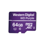 Memoria microSD de 64GB PURPLE, Especializada Para Videovigilancia, 10 VECES MAYOR DURACIÓN, 3 AÑOS DE GARANTIA