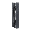 Organizador Vertical Doble NetRunner, para Rack Abierto de 45 Unidades, 4.9in de Ancho, Color Negro