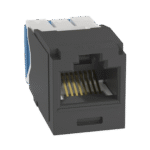 Conector Jack RJ45 Estilo TG, Mini-Com, Categoría 6A, de 8 posiciones y 8 cables, Color Negro