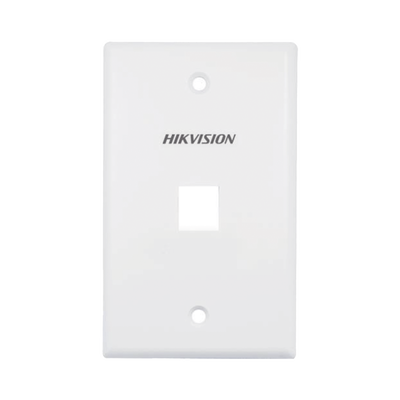 Placa Pared (Face Plate / 1 Puerto / Color Blanco / Caja con 20 Piezas
