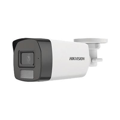 Bala TURBO HD 3K HÍBRIDA B/N - Color VU / IR 40 MTS / Lente 2.8 mm / Luz Blanca 40 mts / Exterior IP67 / Micrófono Inter construido / WDR