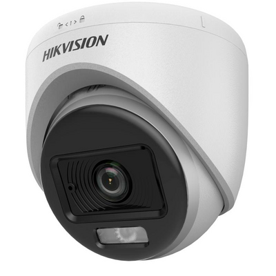 Domo TURBOHD 3K HIBRIDA B/N - Color VU / IR 20 MTS / Lente 2.8 mm / Luz Blanca 20 mts / Exterior IP67 / Microfono Interconstruido / dWDR / Plastica