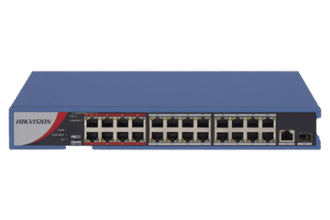 Switch PoE+ / No Administrable / 4 Puertos 10/100 Mbps PoE+ (hasta 300 m) + 2 Puertos 10/100 Mbps Uplink / 35 W