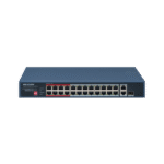 Switch PoE+ / No Administrable / 24 Puertos 10/100 Mbps PoE+ / 1 Puerto Gigabit / PoE hasta 250 metros / 230 W