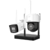 KIT Inalámbrico1 / Cámara Bala 1 Cámara PTZ / 2 Megapíxeles / 1 Grabadora Wi-Fi / Hasta 512 GB de Almacenamiento (No Incluye Memoria SD) / Incluye Fuente y Cable RJ45