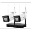 KIT 2 Cámaras Bala 4 Megapíxeles / 1 Grabadora Wi-Fi / Hasta 512 GB de Almacenamiento (No Incluye Memoria SD) / Incluye Fuente y Cable RJ45