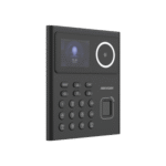 Terminal de Reconocimiento Facial con lector MIFARE / Stand Alone / Hasta 1.5 mts en lectura / Soporta P2P Hik-Connect / 500 Rostros / 1.000 Huellas / 1.000 Tarjetas / PIN / ISAPI-ISUP 5.0