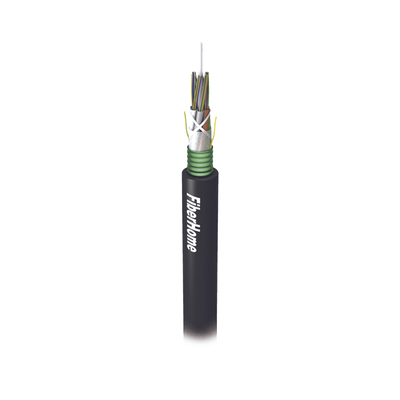 Cable de Fibra Óptica para Exterior G.652D, Armada, Monomodo de 12 Hilos, Loose Tube, Color Negro, 1 Kilómetro