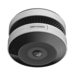 Mini Fisheye IP 4 Megapixel con Detector de Humo / Autónomo / Entrada y Salida de Alarma / 15 mts IR / PoE / WDR 120 dB / Alarma de 85 dB / Onvif / Batería de respaldo incluida