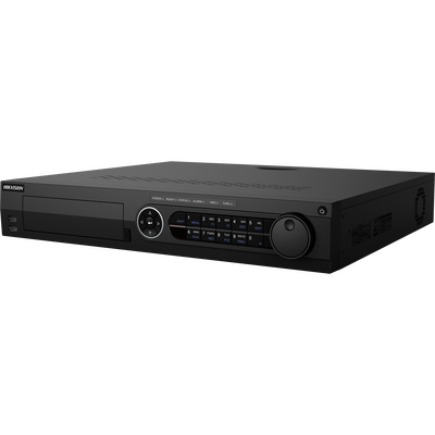 DVR 32 Canales TurboHD + 16 Canales IP / 4 Megapixel / 4 Bahías de Disco Duro / POS / 4 Canales de Audio / Videoanalisis / 16 Entradas y 4 salidas de Alarma