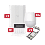 Kit de Alarma Ax Hybrid Pro de 48 zonas/ Incluye Panel / Comunicador 3G/4G / Teclado Programador y 4 Detector PIR