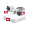 Kit de CCTV 2 Megapíxeles / Incluye Grabadora de 8 Canales / Cámara Turret / Cámara Bala