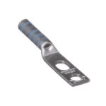 Terminal de Compresión de Barril Largo, de Dos Orificios de 1/4, para Cable 6 AWG, Espacios Entre Orificios de 0.50 a 0.63in