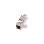 Módulo Jack Keystone Cat6A Blindado (STP) sin herramienta (toolless) para faceplate