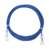 Cable de Parcheo Slim UTP Cat6 - 3 m Azul Diámetro Reducido (28 AWG)