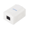 Caja de pared con 1 puerto, incluye 1 jack UTP Cat6A