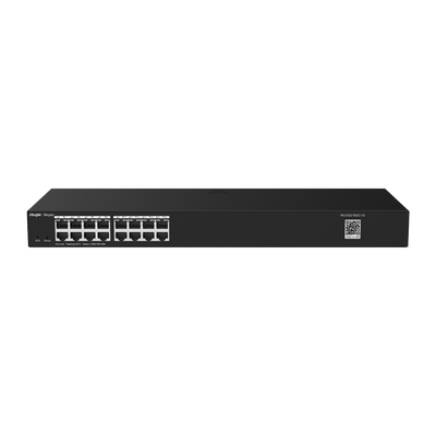Switch Inteligente de Acero Montable en Rack de 16 Puertos Gigabit, Gestionable en la Nube, sin PoE