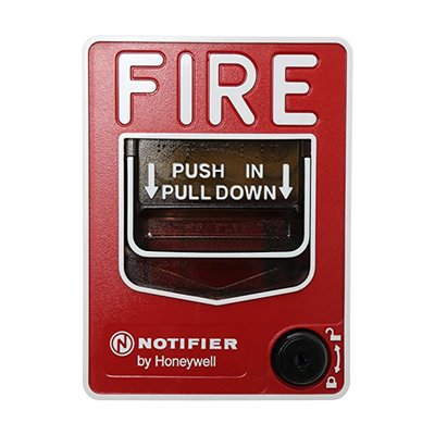 Estación Manual de Emergencia Convencional de Doble Acción Para Exterior en Inglés / Incluye Caja de Montaje SBI/O