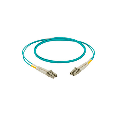 Jumper de Fibra Óptica NetKey de 2 Fibras OM4, Chaqueta Riser 2.0 mm, LC Dúplex a LC Dúplex, 2 Metros
