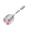 Conector N Macho de Anillo Plegable para Cable RG-58/U, Plata/ Oro/ Teflón.