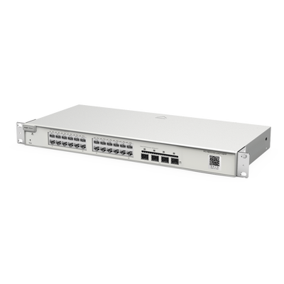 Switch de Capa 3 No-PoE de 28 Puertos Gigabit, 24 Puertos 10/100/1000Base-T y 4 Puertos SFP Uplink