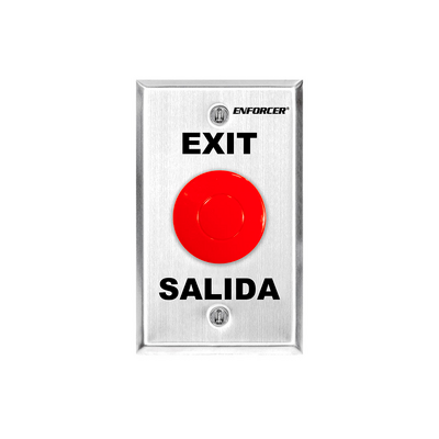 BOTON DE SALIDA TIPO HONGO / RESISTENTE AL CLIME / SALIDA COM/NC/NO / USO EN EXTERIOR