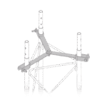 Brida para sujeción de retenida compatible con tramos STZ30G, Galvanizado por Inmersión en Caliente.