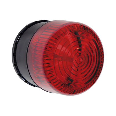 Alarma de Una Zona para Uso en Exterior, Notificación Audible y Visible, Color Rojo