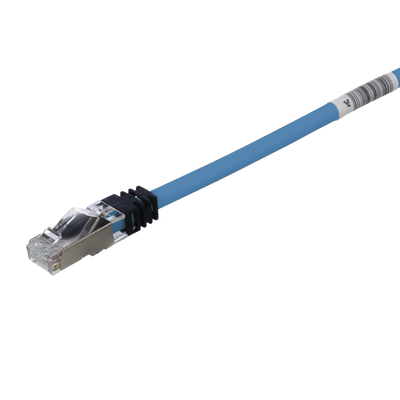 Patch Cord Cat6A, Blindado S/FTP, CM/LS0H, 1m, Color Azul