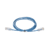 Cable de Parcheo TX6, UTP Cat6, Diámetro Reducido (28AWG), Color Azul, 10ft