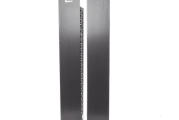 Organizador Vertical Doble NetRunner, para Rack Abierto de 45 Unidades, 6.7in de Ancho, Color Negro