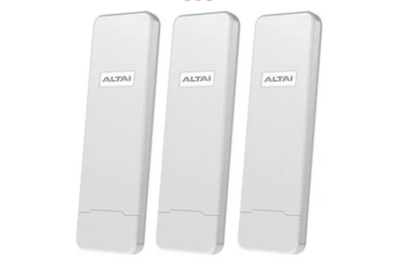 Paquete de 3 Puntos de Acceso, Con Antena Sectorial Integrada de 70°, Super WiFi de Alta Sensibilidad en 2.4 GHz, Hasta 300 m a un Smartphone, Antena de 10 dBi, Soporta Fichas-Vouchers (un año de gestión gratuita con Altai-Care Cloud)