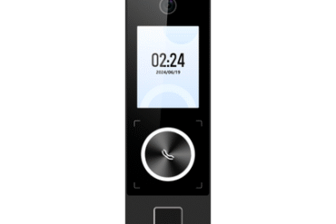 Terminal Facial Min Moe WiFi & PoE con Botón de Llamada y LECTOR DE HUELLA / Exterior IP65 / Tarjetas Virtuales Bluetooth con HikConnect Teams / 1000 Rostros y 3,000 Huellas