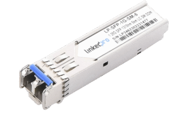 Transceptor SFP (Mini-Gbic) / Monomodo / 1.25 Gbps de velocidad / Conectores LC Dúplex / Hasta 5 km de Distancia