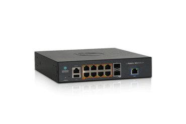 Switch cnMatrix EX2010-P capa 3 de 10 puertos(8 PoE Gigabit 802.3af/at, 2 SFP, 1 consola, 1 MNGMT, 1 USB) administración desde la Nube (MX-EX2010PXA-0)