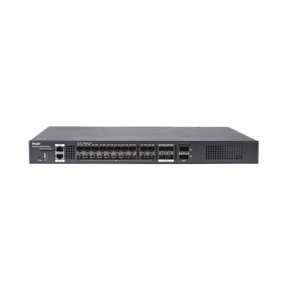 Switch Core y de Agregación de Capa 3, hasta 23Tbps de capacidad, 20-Port 10G (Compatible con 2.5G) (No Incluye fuentes de alimentación, se deben adicionar 2 RG-PA150I-F)