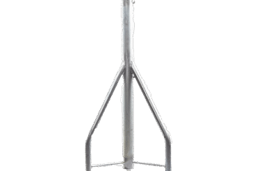 Tramo de Remate / Copete, tubo industrial 1 1/4" con tubo central 2 3/8", galvanizado por electrólisis.