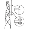 Kit para Montaje Lateral en Torre, Antenas UHF Serie HX Hustler