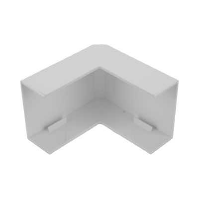 Esquinero exterior color blanco de PVC auto extinguible para canaletas TMK1735, TMK1735SD (5310-02001)