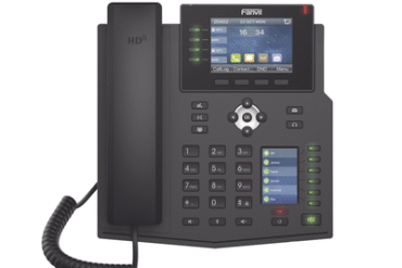 Teléfono IP Empresarial con Estándares Europeos, 16 líneas SIP con pantalla LCD a color 3.5", 30 teclas DSS/BLF, puertos Gigabit, IPv6, Opus y conferencia de 3 vías, PoE/DC