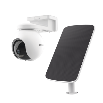 Cámara de Batería Recargable (Sin Cables) / 4G Multicarrier / Incluye Panel Solar CS-CMT-SOLARPANEL-E conector Tipo C / Seguimiento Inteligente / Visión Nocturna a Color / Detección Humana / Exterior con Protección